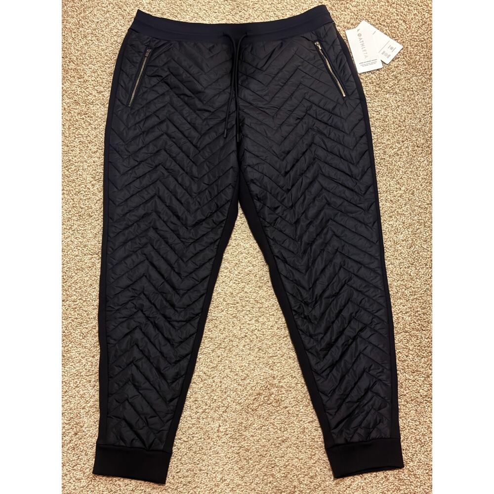 Athleta Apres Ski Down Jogger Women’s Black Insulated Pants NWT